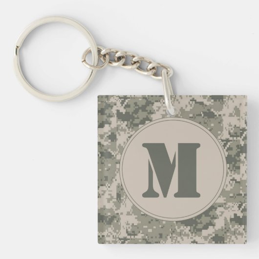 Porte-clés PORTE - CLÉ Motif numérique ACU Camo Camouflage (Devant)