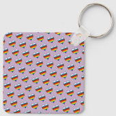 Porte-clés Porte - clé Motif Rainbow Heart (Dos)