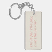 Porte-clés Porte - clé Motivationnel à double face - Rose & V (Devant gauche)
