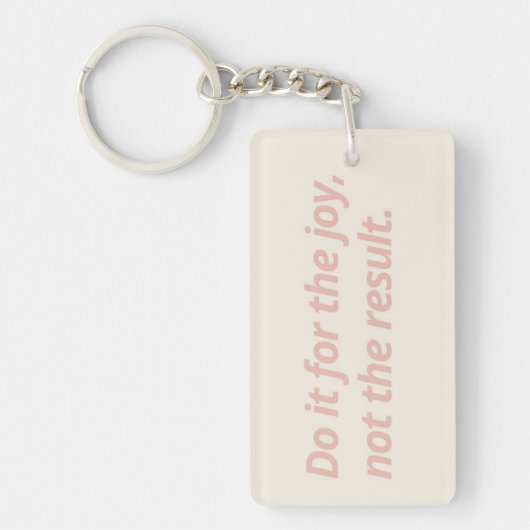 Porte-clés Porte - clé Motivationnel à double face - Rose & V (Devant)