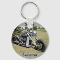 Porte - clé moto squelette