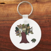 Porte-clés Porte - clé mouton et arbre (Recto)