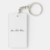 Porte-clés Porte - clé musical — autographe de Bach (Dos)