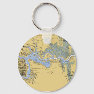 Porte-clés Porte - clé nautique de diagramme de Jacksonville