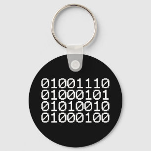 PORTE-CLÉS PORTE - CLÉ NERD BINARY