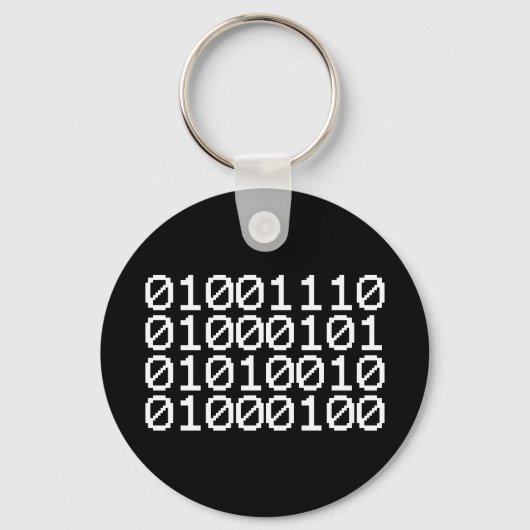 PORTE-CLÉS PORTE - CLÉ NERD BINARY (Recto)