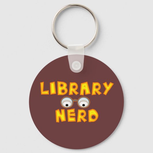 Porte-clés Porte - clé Nerd de bibliothèque (Recto)