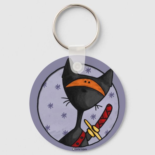 Porte-clés porte - clé ninja kitty (Recto)