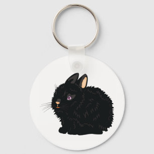 Porte-clés Porte - clé noir de lapin