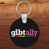 Porte-clés PORTE - CLÉ noir GLBT Ally (Recto)