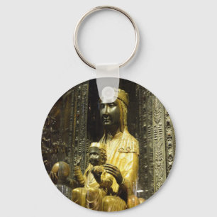 Porte-clés porte - clé noir madonna montserrat