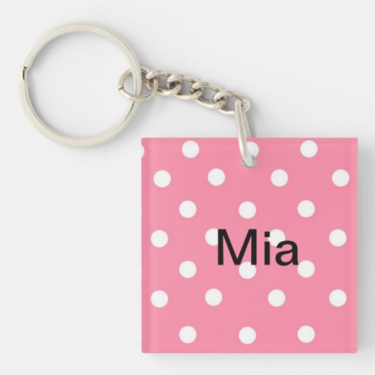 Porte-clés Porte - clé nommé de Mia (Devant)