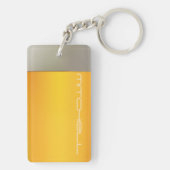 Porte-clés Porte - clé nommé fait sur commande de BIÈRE (Dos)