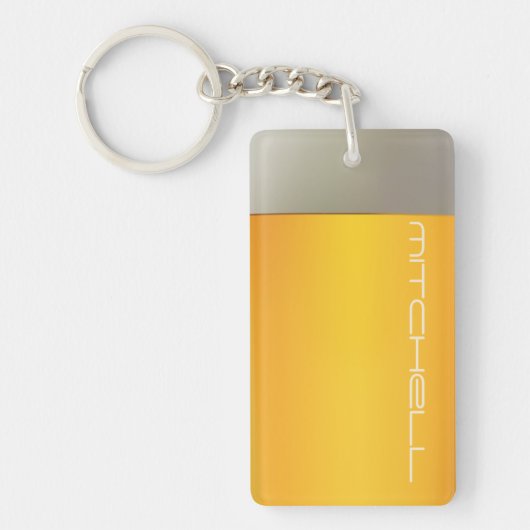 Porte-clés Porte - clé nommé fait sur commande de BIÈRE (Devant)