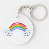 Porte-clés Porte - clé nuages arc-en-ciel (Dos)
