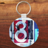 Porte-clés porte - clé "Numéro 8" (Recto)