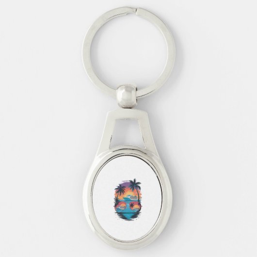 Porte-clés Porte - clé Océan bleu (Devant)