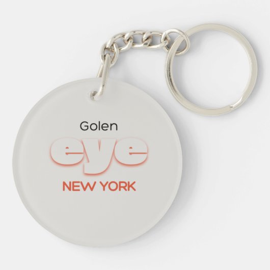 Porte-clés Porte - clé oeil d'or (Dos)