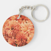 Porte-clés Porte - clé Orange Chrysanthemum (Dos)