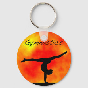 Porte-clés Porte - clé orange de gymnastique