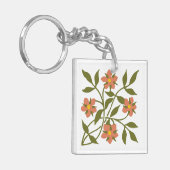 PORTE-CLÉS PORTE - CLÉ ORANGE FLEURS (Devant gauche)