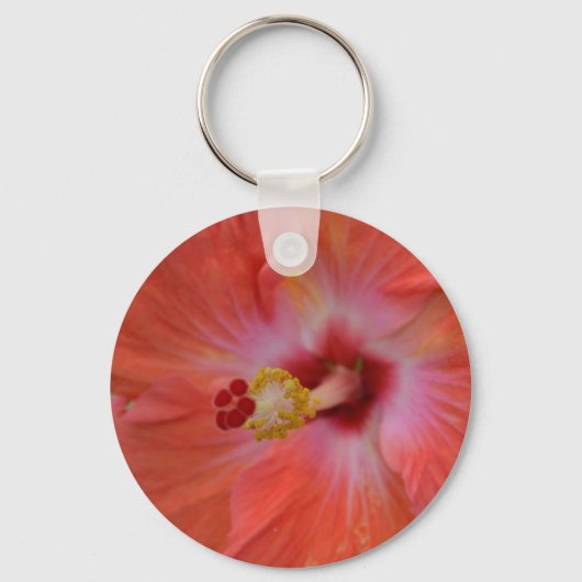 Porte-clés Porte - clé Orange Hibisus (Recto)