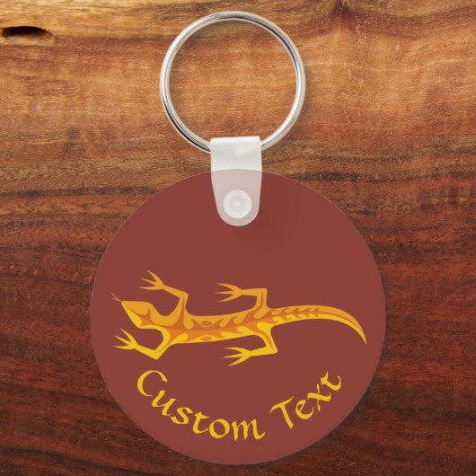 Porte-clés Porte - clé Orange Lizard (Recto)