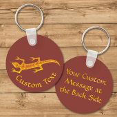 Porte-clés Porte - clé Orange Lizard