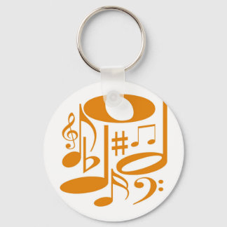Porte-clés Porte - clé orange musical