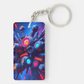 Porte-clés Porte - clé Orb Tech futuriste | Accessoire (Dos)