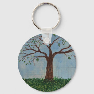 Porte-clés Porte - clé orienté d'arbre de printemps