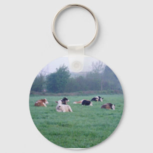 Porte-clés Porte - clé ou clavier - Vaches - En couleur