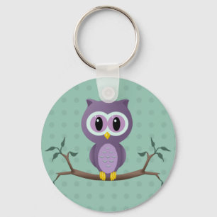 Porte-clés Porte - clé Owl Polka Dot