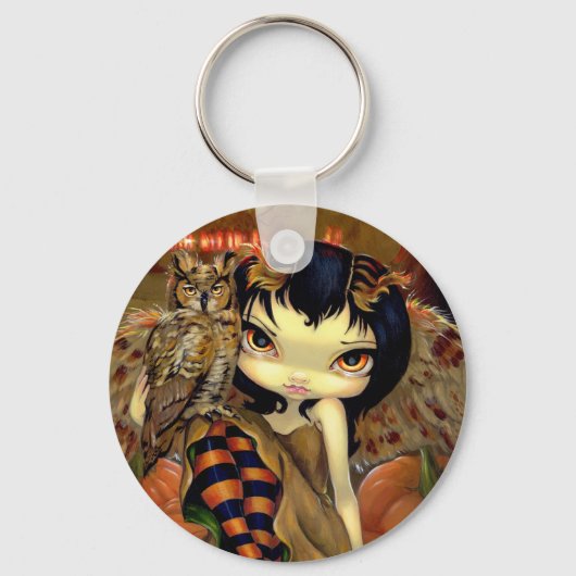 Porte-clés porte - clé "Owlyn in Automne" (Recto)