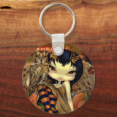 Porte-clés porte - clé "Owlyn in Automne" (Recto)