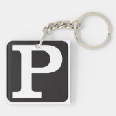 Porte-clés Porte - clé P majuscule (Dos)