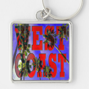 Porte-clés porte - clé "Palm Sky : Côte Ouest"