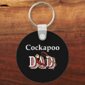 Porte-clés porte - clé papa de cockapoo (Recto)