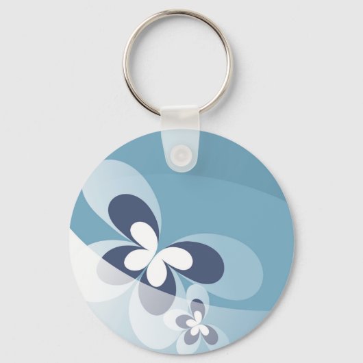 Porte-clés Porte - clé papillon bleu (Recto)