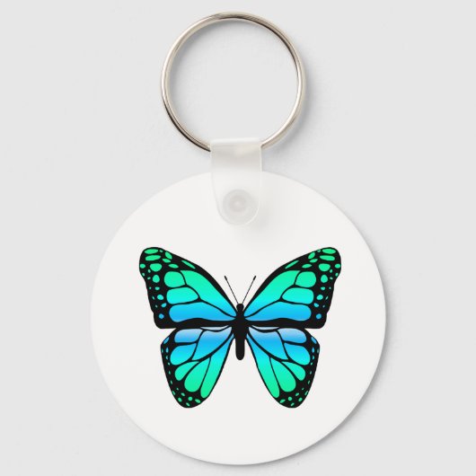 Porte-clés Porte - clé papillon bleu (Recto)