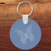 Porte-clés Porte - clé papillon Filigree en bleu (Recto)