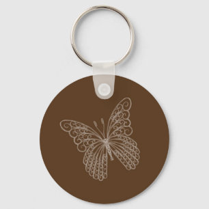 Porte-clés Porte - clé papillon Filigree en Brown