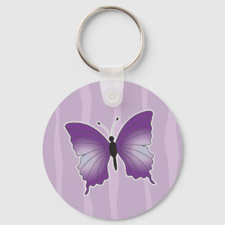 Porte-clés Porte - clé papillon pourpre