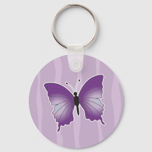 Porte-clés Porte - clé papillon pourpre (Recto)