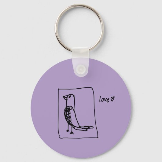 Porte-clés porte - clé parakeet (Recto)