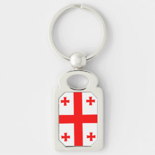 Porte-clés Porte - clé patriotique avec drapeau de la Géorgie