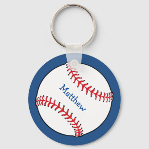 Porte-clés Porte - clé patriotique de base-ball