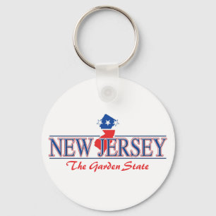Porte-clés Porte - clé patriotique de New Jersey