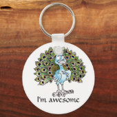 Porte-clés Porte - clé Peacock incroyable (Recto)