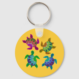 Porte-clés Porte - clé peint multi de tortues